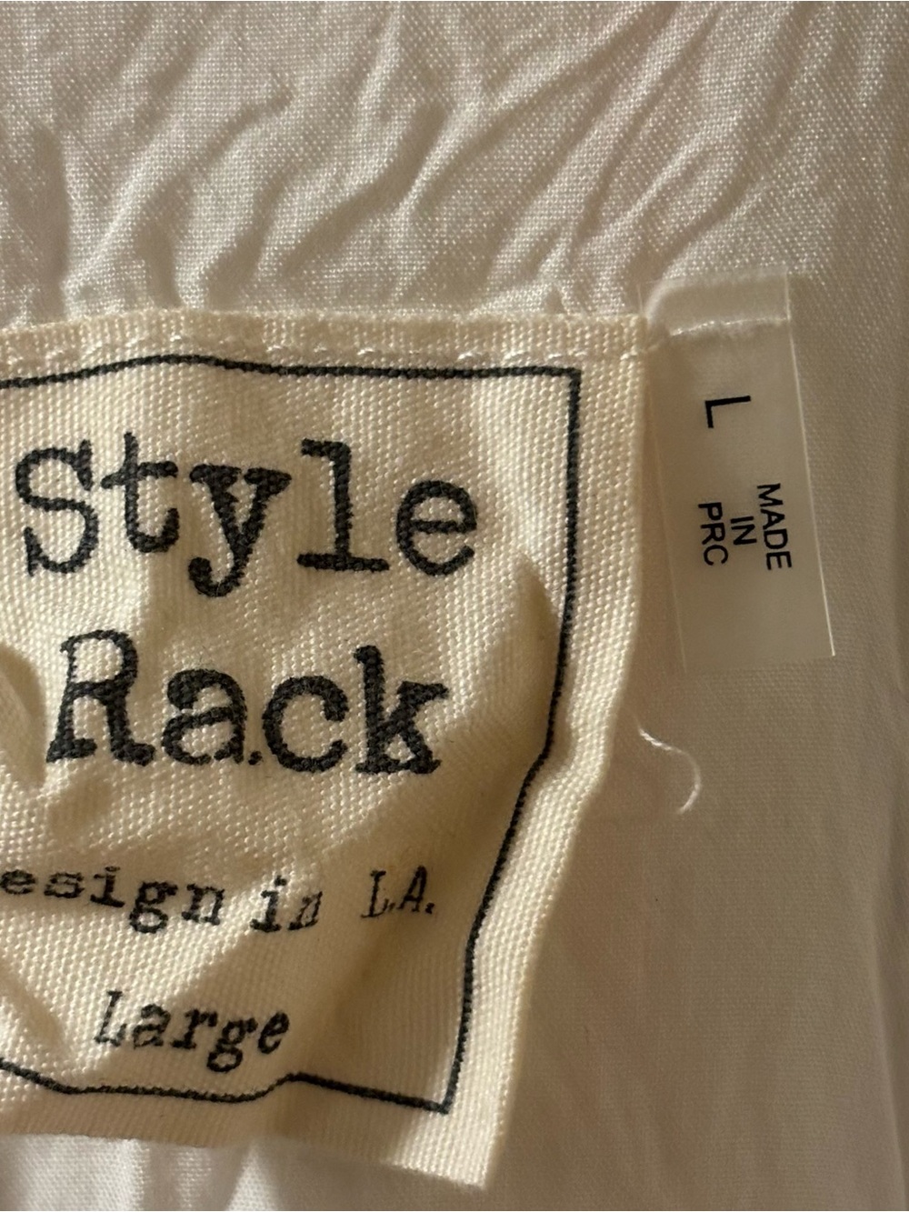 Style Rack Cream Tank Top with Pastel Stripes Beachy Coastal Bohemian Size Large - Picture 5 of 6